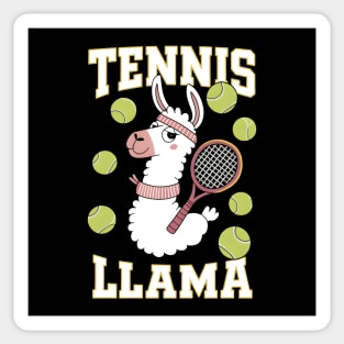 Funny Tennis Llama – Cute Animal Sports Sticker
